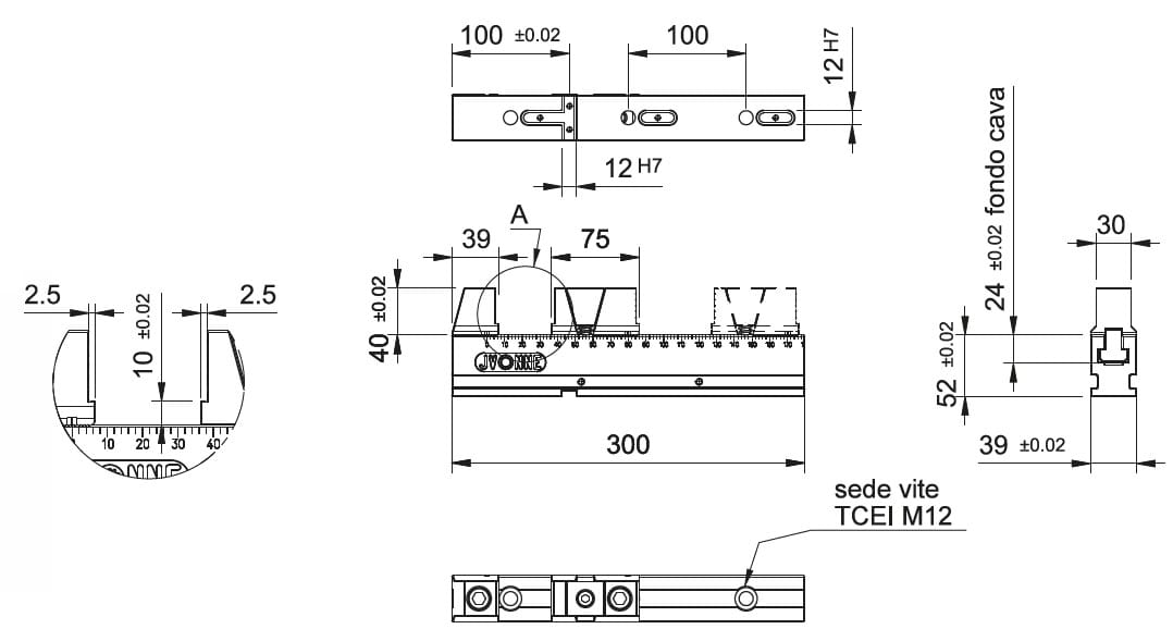 MORSA MULTIPRESA 40 TIPO "4030 G"